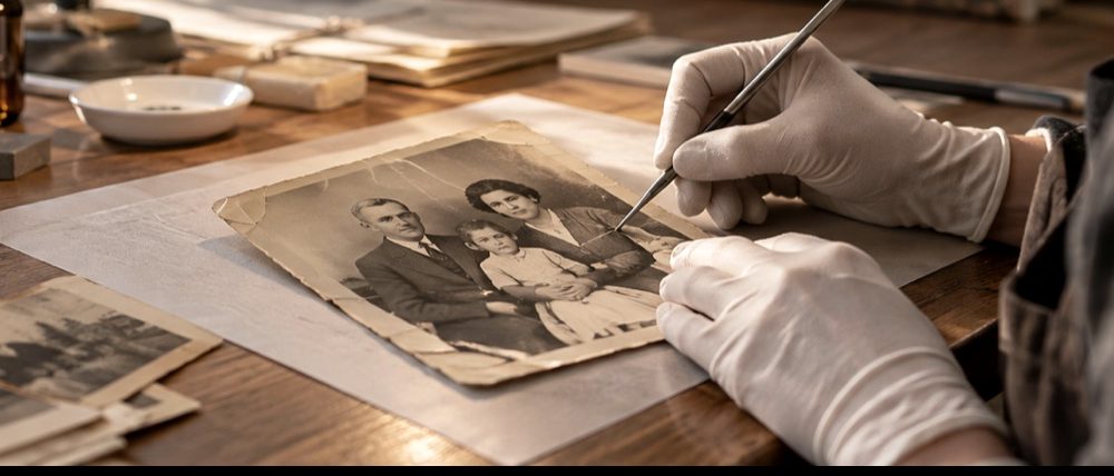 Photographic visual for Torn Photo Repair